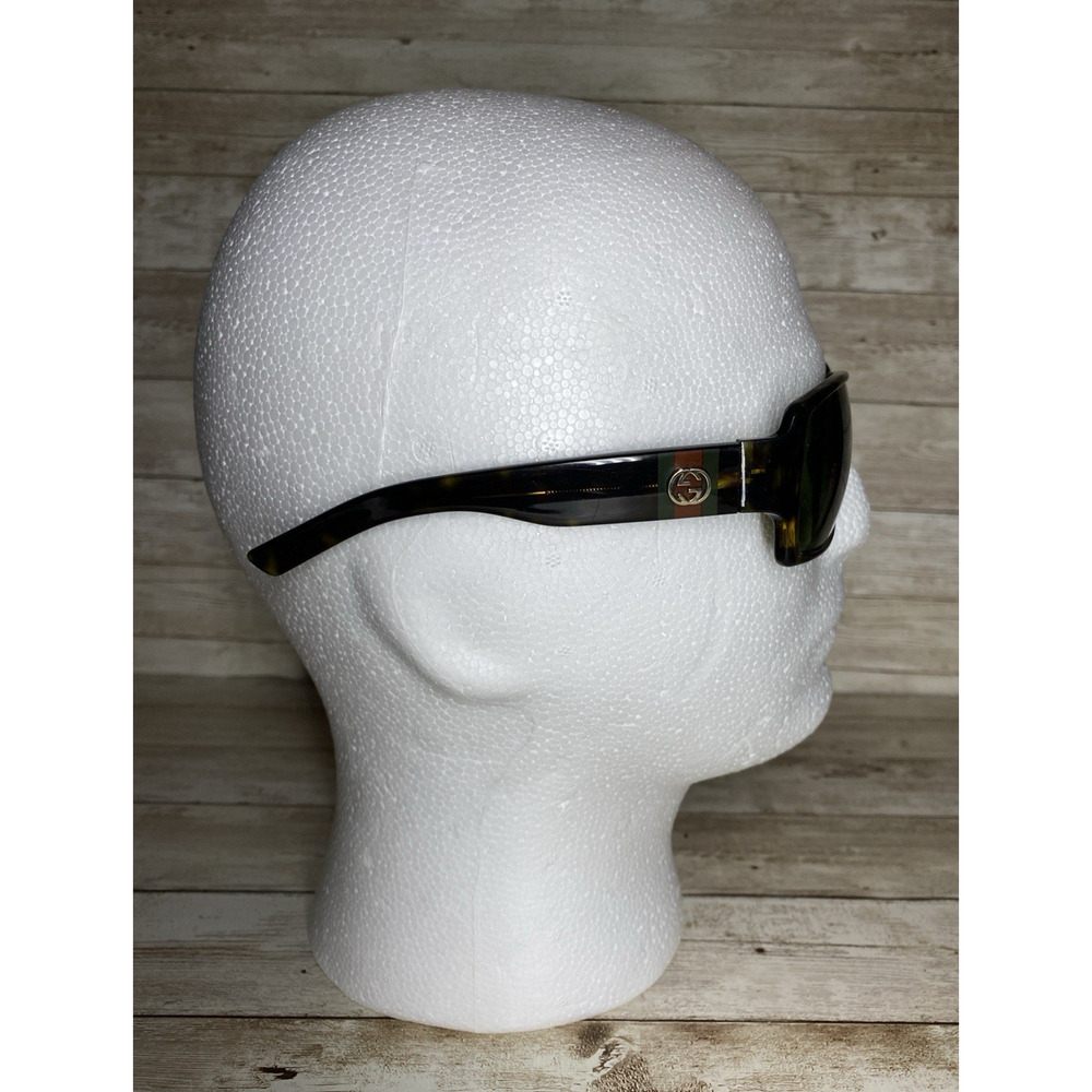Gucci Sunglasses Unisex GG 2563/S Brown Tortoise Green Lens Italy Vintage - Picture 4 of 16